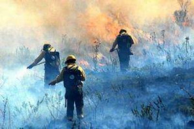 Incendios en Alumin�: A contrareloj, siguen combatiendo el fuego