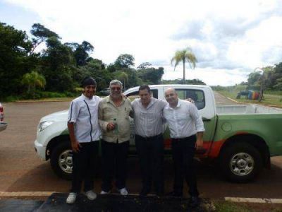 Lugo visit� el Parque Mocon� 