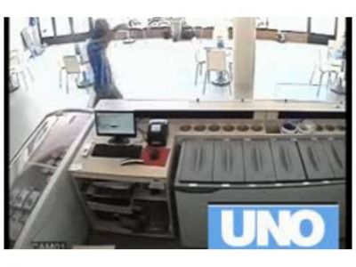 Todo filmado: rob� una helader�a en pocos minutos; luego fue detenido