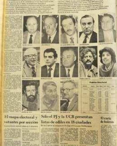 Apareci� Bussi y se rompi� la hegemon�a del PJ y de la UCR