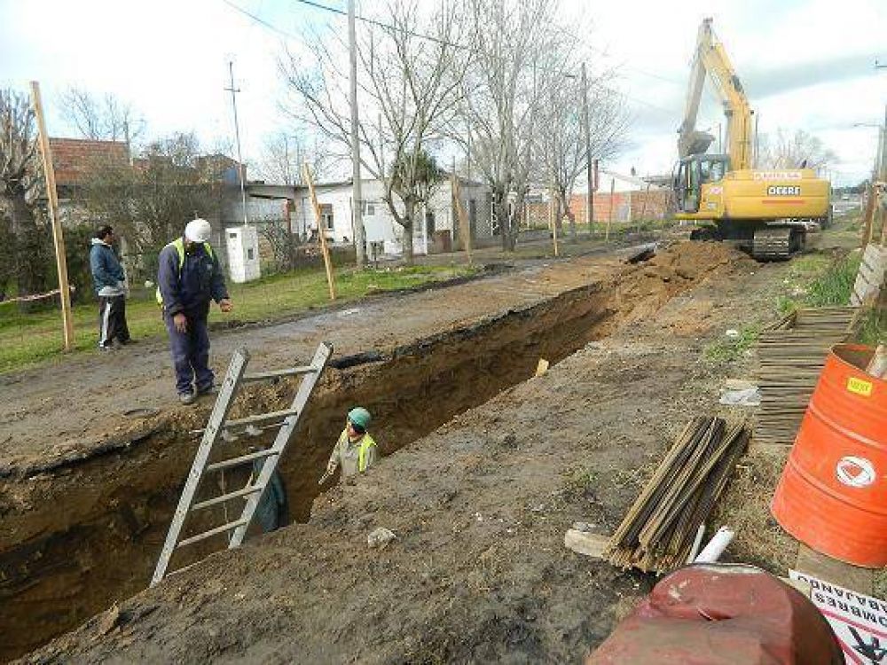 Obras pluviales beneficiarn a 1500 vecinos de Jorge Newbery
