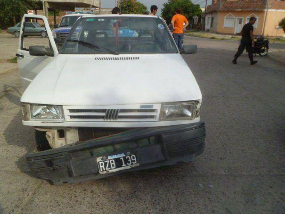 Motociclista herido en un choque