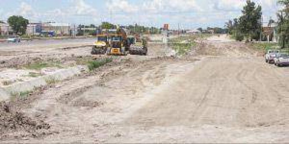 Avanzan obras de pavimentaci�n de la avenida de Circunvalaci�n