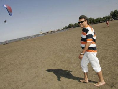 Guti�rrez recorri� la ribera