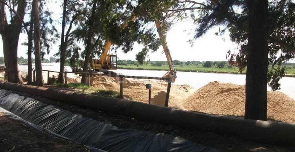 Avanzan las obras sobre el San Javier en la defensa de Santa Fe La Vieja