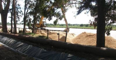 Avanzan las obras sobre el San Javier en la defensa de Santa Fe La Vieja