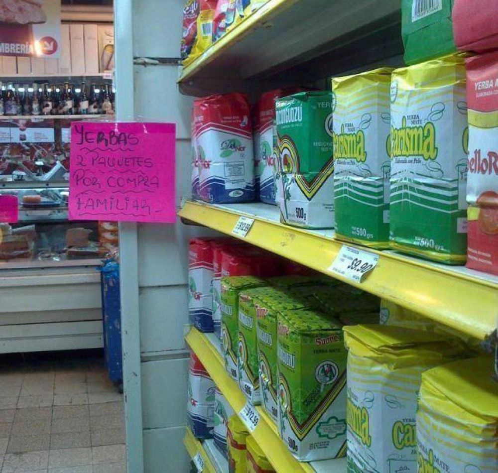 Hay restricciones en la venta de yerba mate y podra aumentar