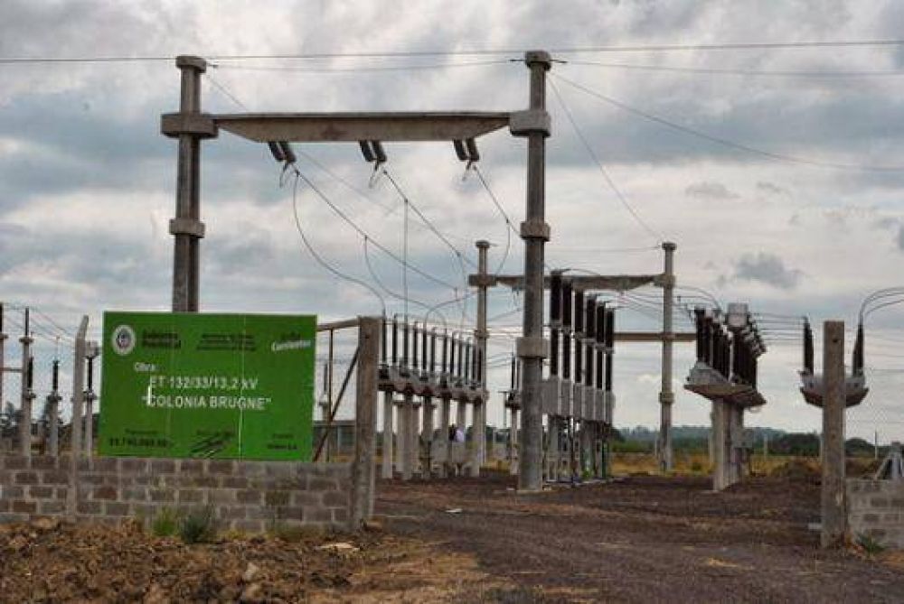Ordenan la conexi�n de la estaci�n transformadora de Colonia Brugne