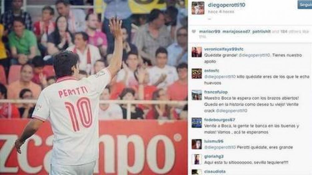 Diego Perotti y una sugestiva imagen en Instagram