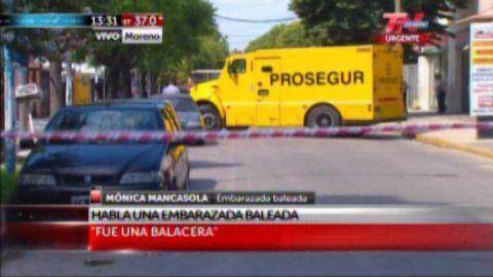 El dram�tico testimonio de una de las embarazadas heridas en el asalto a un blindado en Moreno