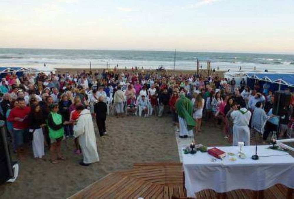 El Obispo celebr la eucarista donde cay el rayo en Gesell
