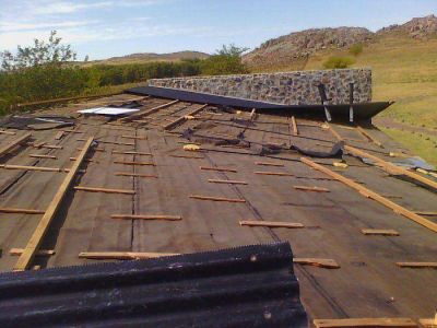 El temporal del s�bado caus� destrozos en el Parador Boca de Las Sierras