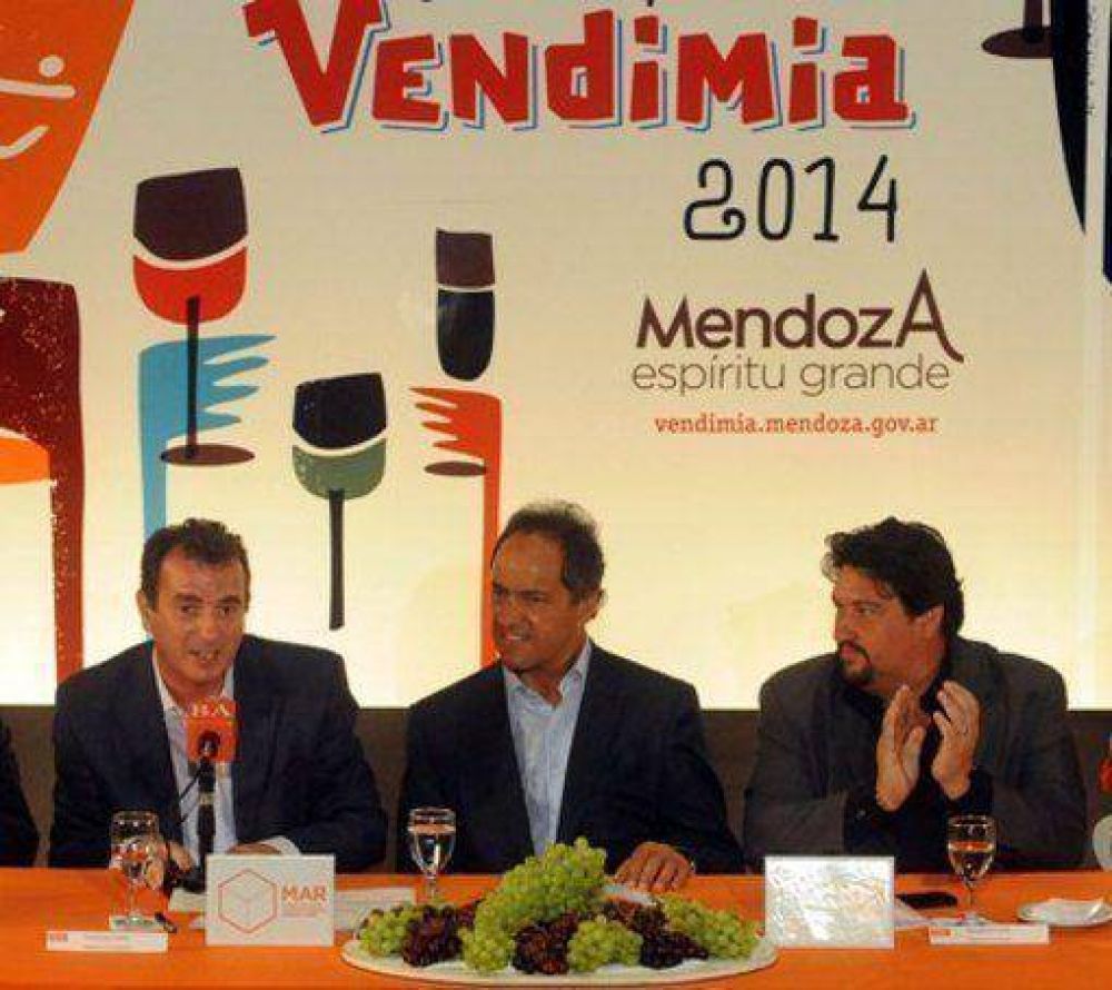 Closs y Scioli en el lanzamiento de la 78� Fiesta Nacional de la Vendimia en Mar del Plata