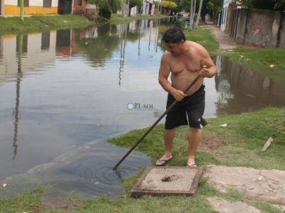 Otra vez un barrio bajo agua