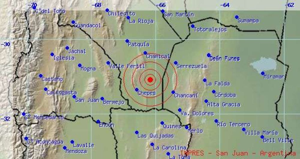 La Rioja: Se registr� sismo en la siesta del martes