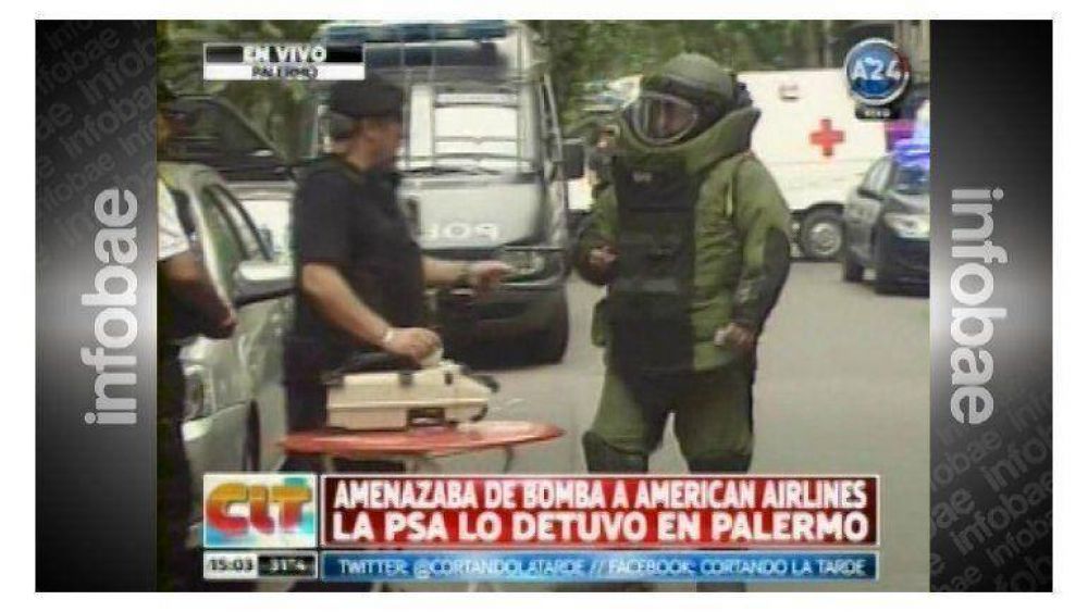 Detuvieron a un hombre acusado de hacer falsas amenazas de bomba al aeropuerto de Ezeiza