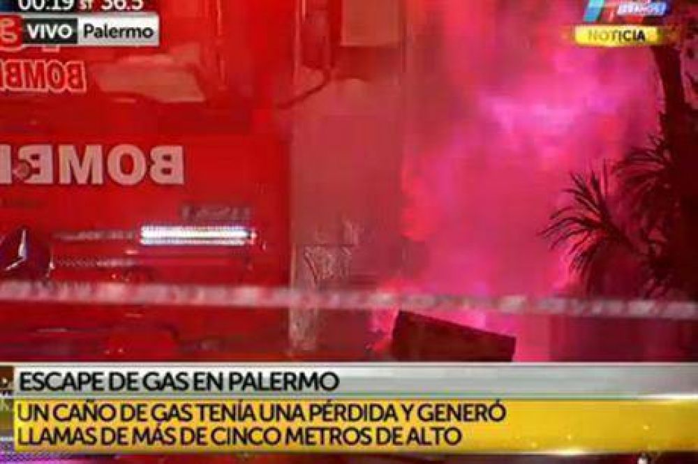 Un escape de gas provoc� miedo en Palermo