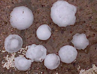 La lluvia y el granizo sorprendieron a los vecinos de Buena Esperanza y Villa Mercedes