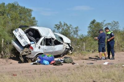 Vuelco con heridos en la ruta 146