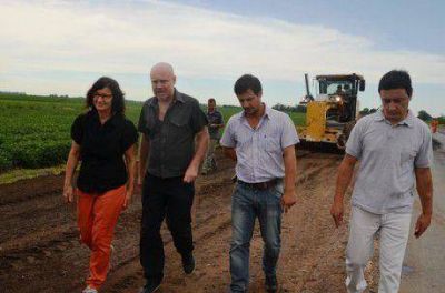 Supervisan obras en las rutas provinciales 41 y 47