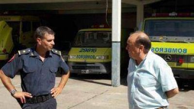 Vidal agradeci� el trabajo de los bomberos en el control de incendios