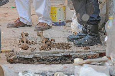 Buscan determinar si los restos �seos encontrados en obra de construcci�n pertenecen a desaparecidos