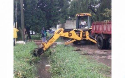 El Municipio realiza tareas de limpieza para prevenir inundaciones
