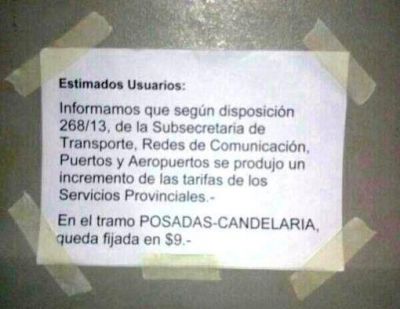 Sin autorizaci�n, grupo empresario cobra nueve pesos el boleto del transporte en Candelaria 