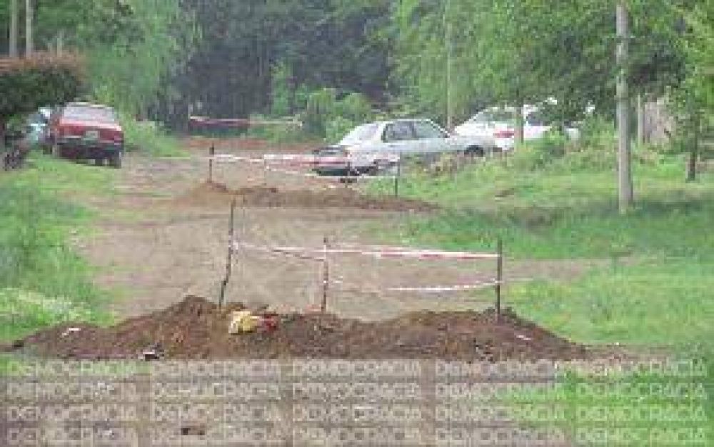 Trabajos de cloacas y agua