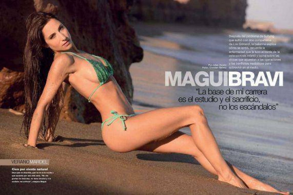 Magui Bravi, sexy en Mar del Plata: "Prefiero a la mujer natural, apuesto por la buena alimentacin y el entrenamiento"