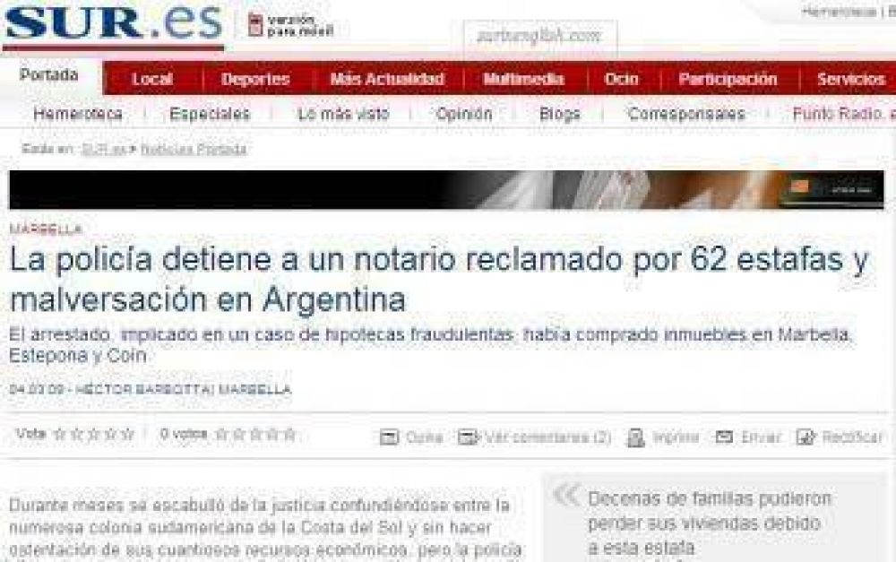 Justicia rionegrina no culmin� tr�mites de extradici�n y el escribano Echeverr�a qued� libre