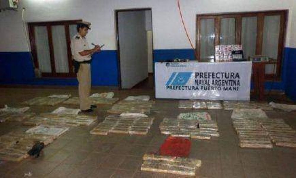 Secuestraron m�s de 190 kilos de marihuana en Jard�n Am�rica 