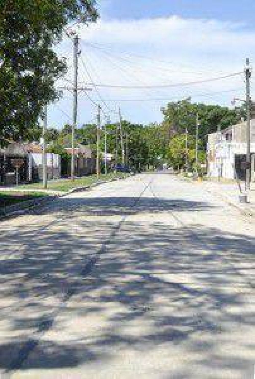 Pavimentaron Hudson e hicieron m�s desag�es en Parque Bar�n