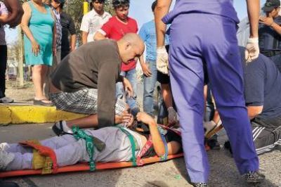 Menor atropellado resulta incre�blemente ileso 