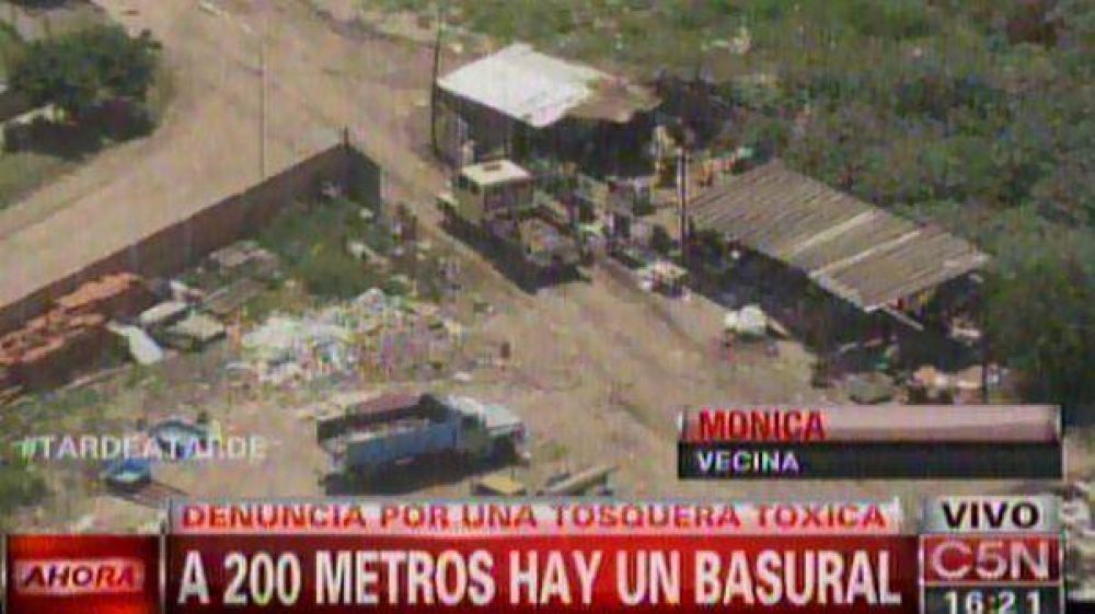 Preocupaci�n de los vecinos de Aldo Bonzi por una tosquera que ser�a t�xica