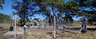 Instalaci�n de la nueva antena de AMX en Sierra de la Ventana