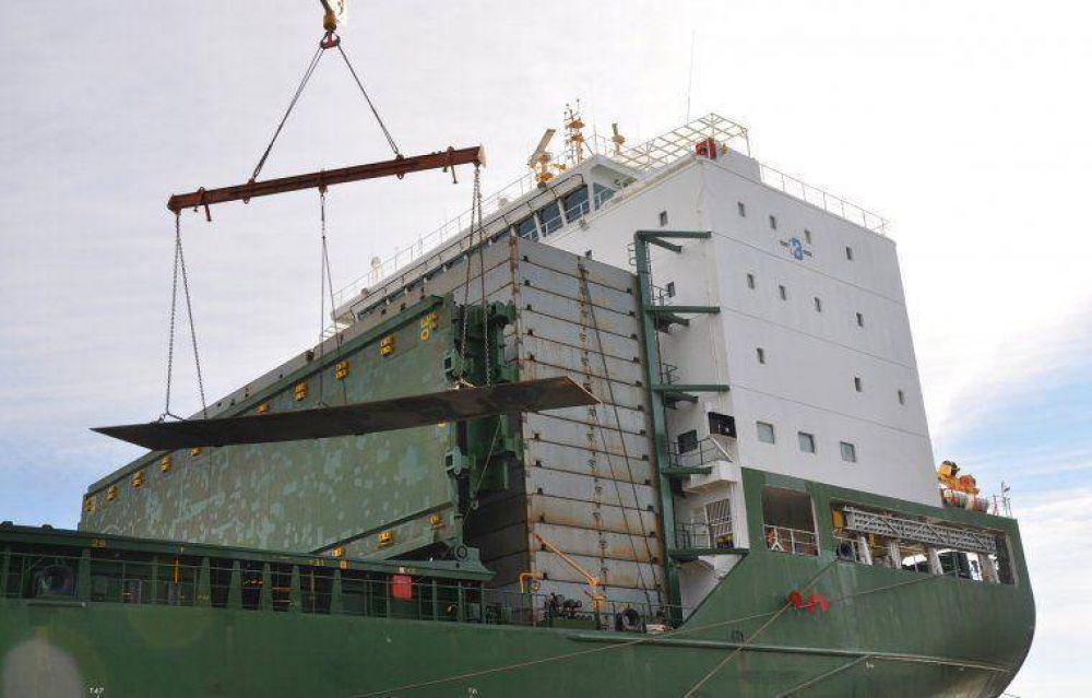 Astillero R�o Santiago: arrib� el total del acero para la fabricaci�n de dos grandes buques