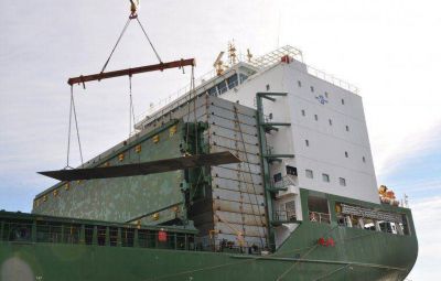 Astillero R�o Santiago: arrib� el total del acero para la fabricaci�n de dos grandes buques
