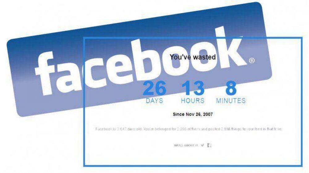 Una calculadora para averiguar cu�nto tiempo le dedic� a Facebook en su vida
