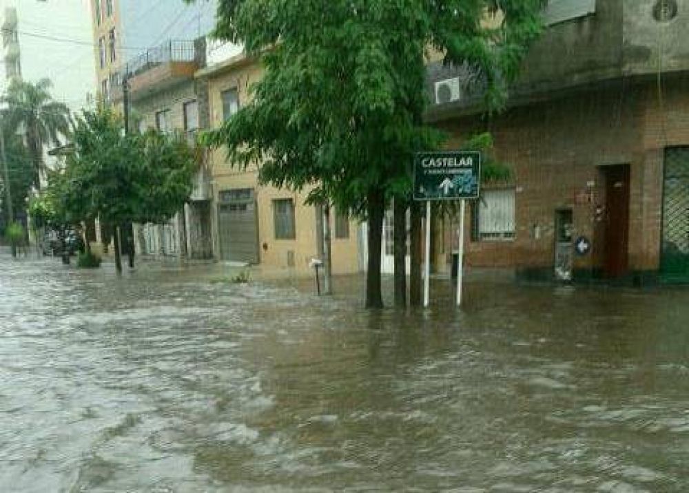 La tormenta se sinti� fuerte en Castelar