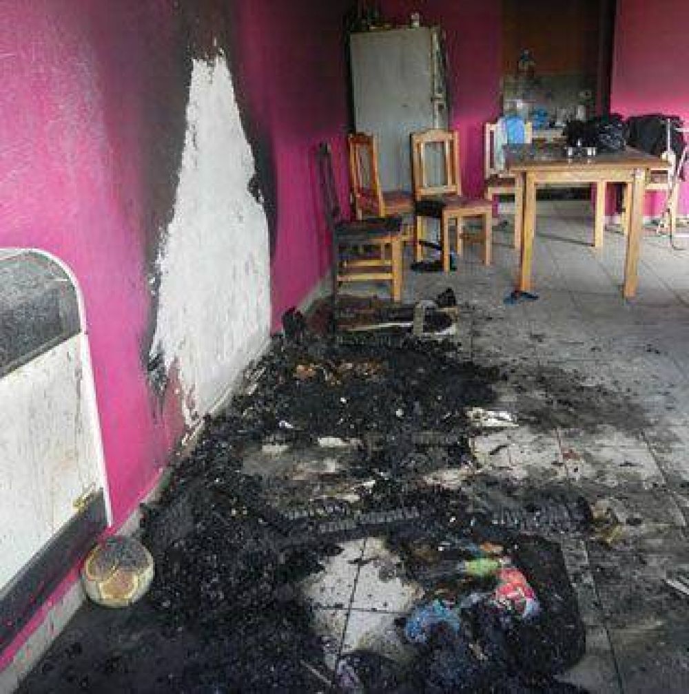 Incendio dej� varios da�os materiales 