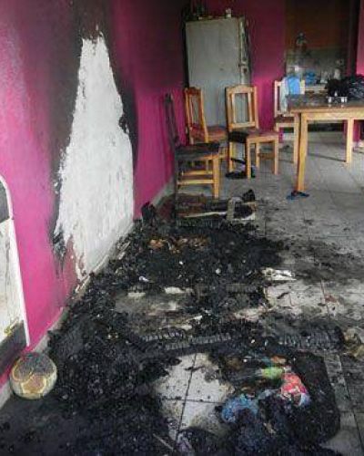 Incendio dej� varios da�os materiales 