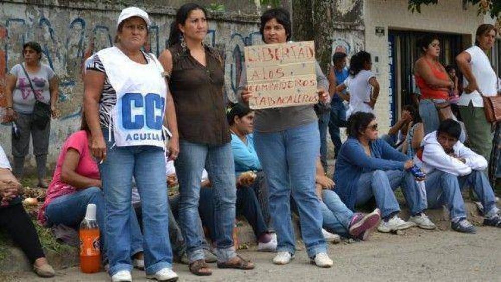 Tabacaleros protestaron exigiendo la libertad de dirigentes detenidos
