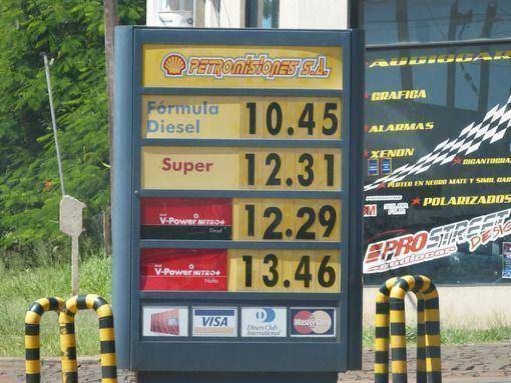 YPF mantiene precios y Shell subi� a 13 pesos la Premium