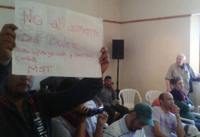Se organiza el rechazo al aumento del boleto