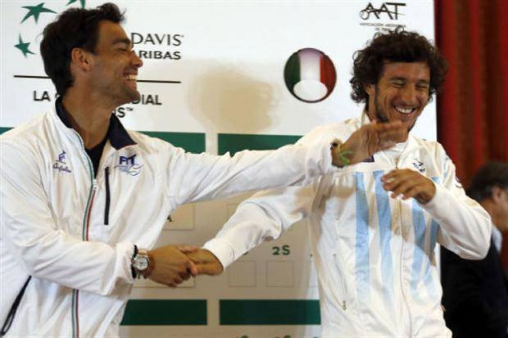 Copa Davis: Argentina enfrenta a Italia con el anhelo de mantenerse en la elite