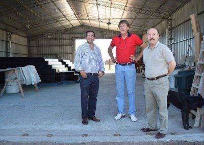Inza recorri� un emprendimiento productivo instalado en el Parque Industrial