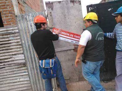 Se suspendieron tareas en 7 obras en construcci�n en Lan�s por incumplimientos en materia de higiene y seguridad