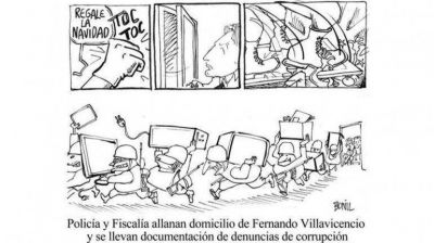 Correa aplica su "ley mordaza": sancion� a un caricaturista por denunciar corrupci�n