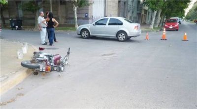 Una mujer herida en un accidente de tr�nsito